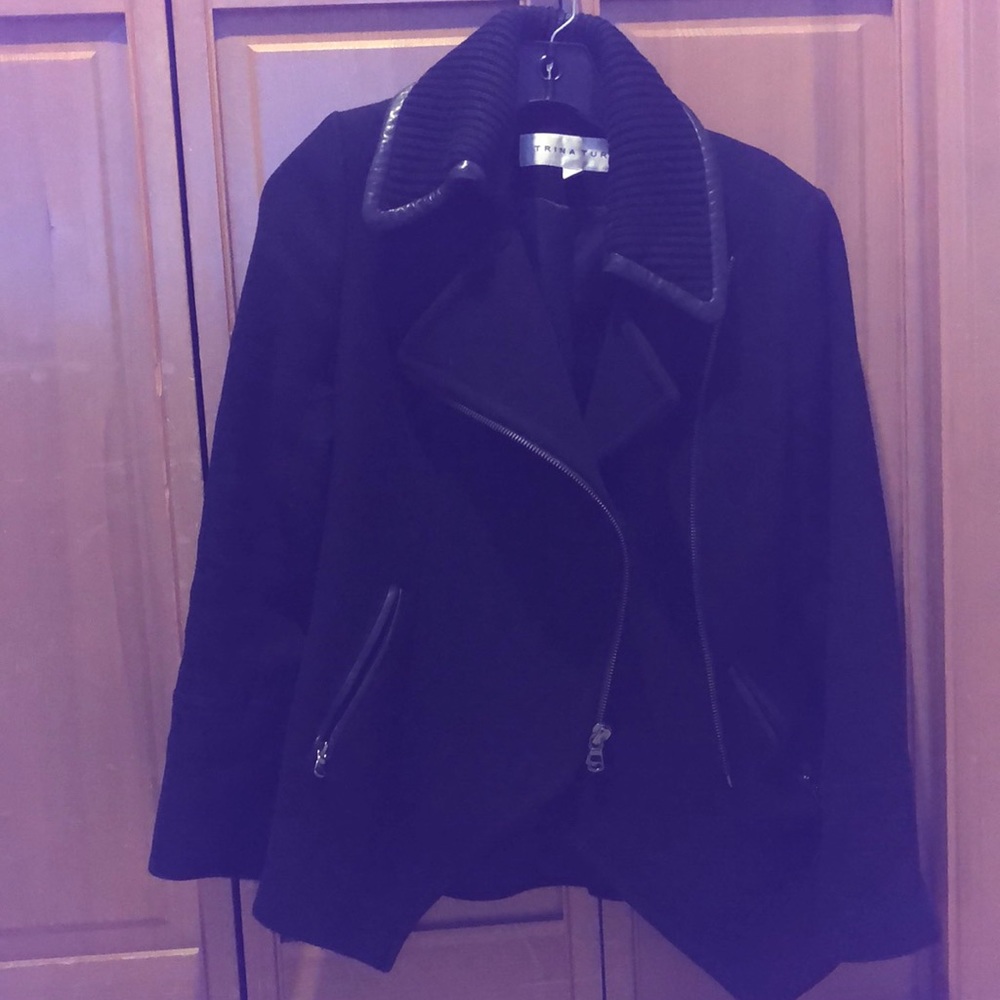 Trina Turk black peacoat